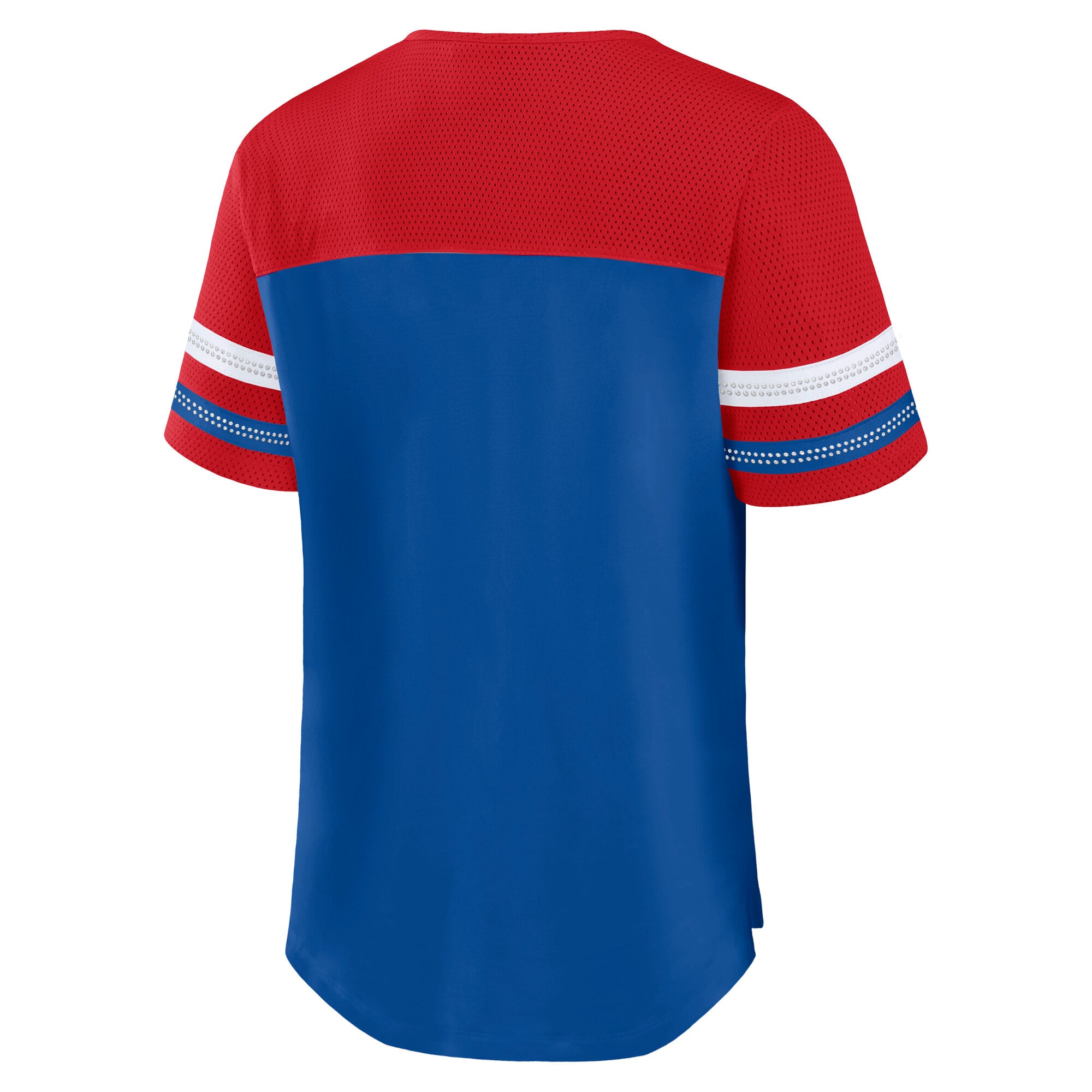 Women's Fanatics Josh Allen Royal Buffalo Bills Curl Route Athena Lace-Up Name & Number Shirt